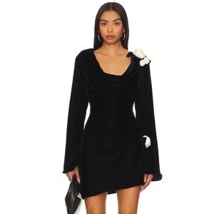 For Love & Lemons Tamera Velvet Mini Dress